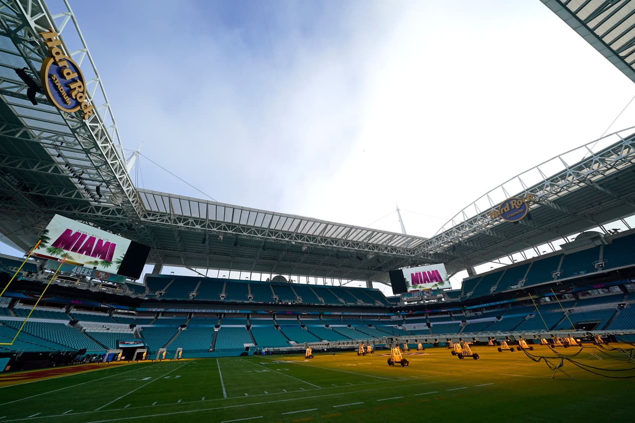 El Hard Rock Stadium listo para conocer al nuevo campeón de la NFL