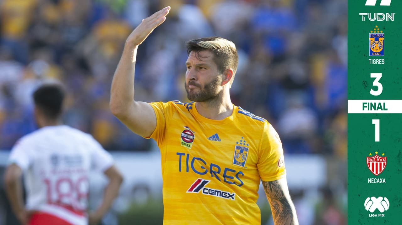 Triplete de ensueño de Gignac da triunfo a Tigres ante Necaxa