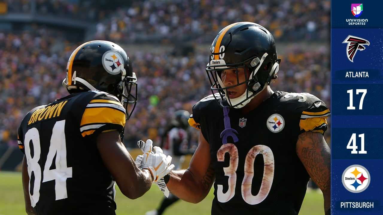 Ben Roethlisberger y Antonio Brown brillan en triunfo de Pittsburgh sobre Atlanta