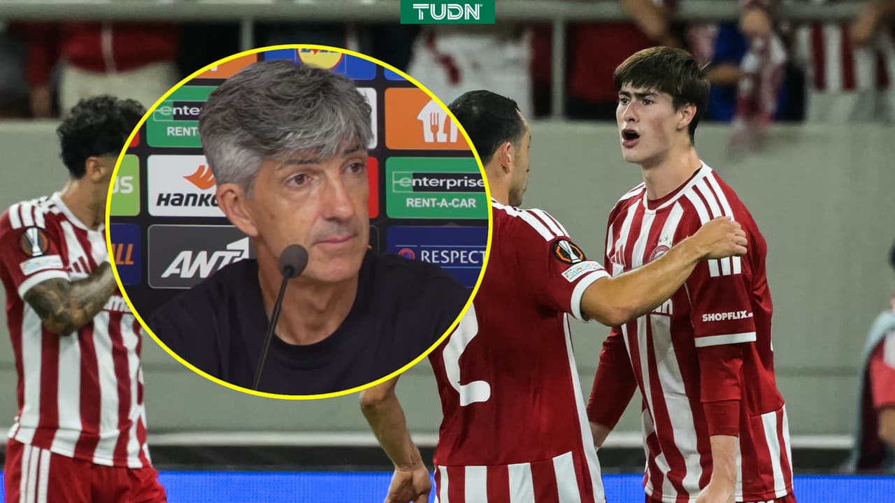 Hormiga González recibe elogios de entrenador del Olympiacos, Imanol Alguacil