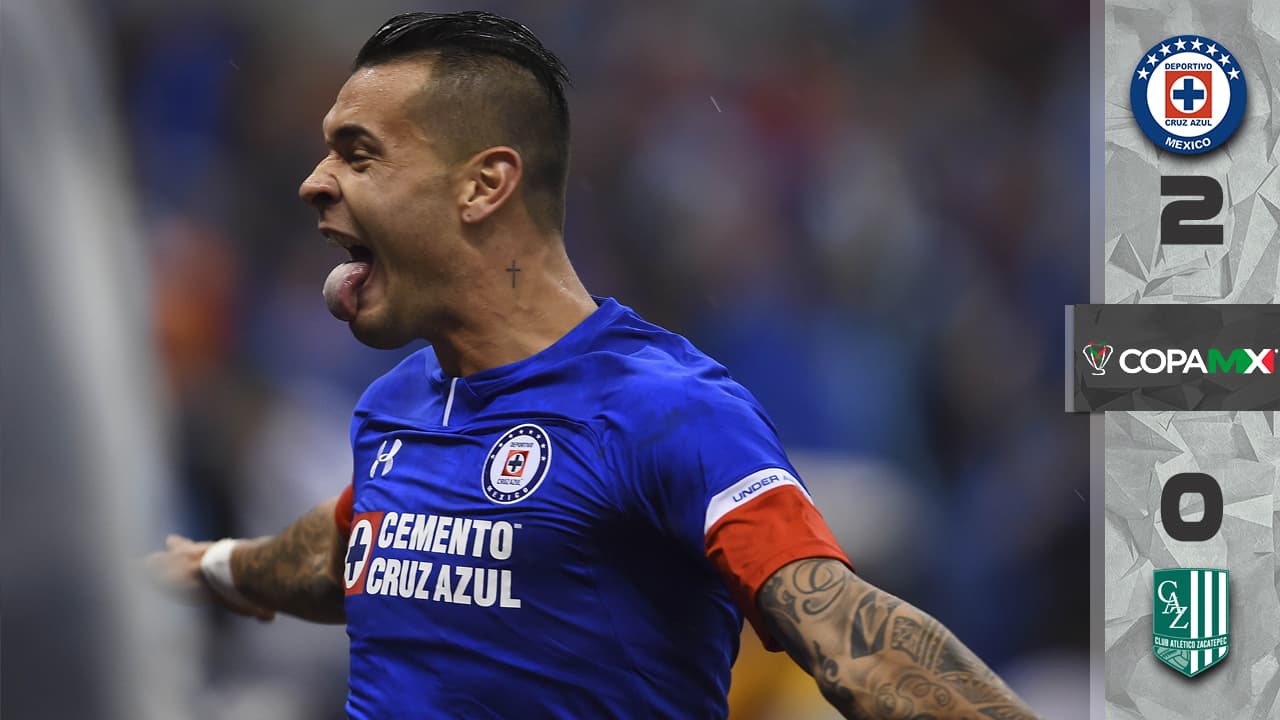 Caraglio marcó el primer gol para Cruz Azul.