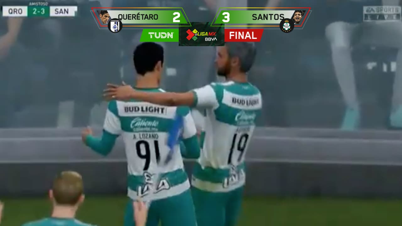 ¡Hat-trick de Liguilla! Santos vence a Gallos con goles de Lozano