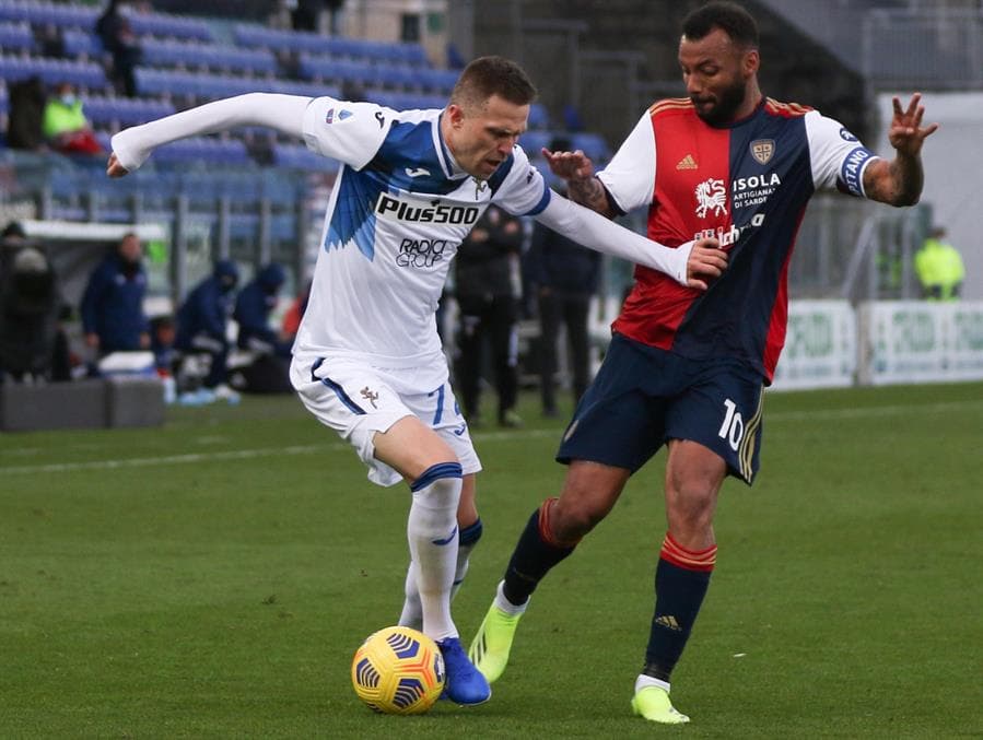 Atalanta derrota a Cagliari 1-0 con gol del colombiano Luis Fernando Muriel Fruto sobre la hora en la Jornada 22 de la Serie A.