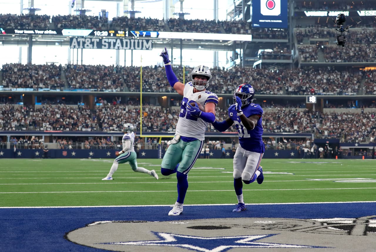 Jason Witten volvió a celebrar un touchdown después de poco más de un año inactivo.