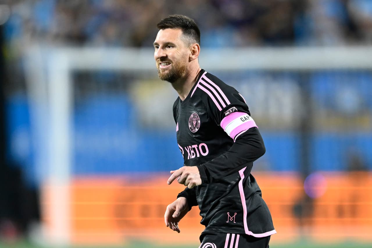 Messi con Inter Miami ante Charlotte.