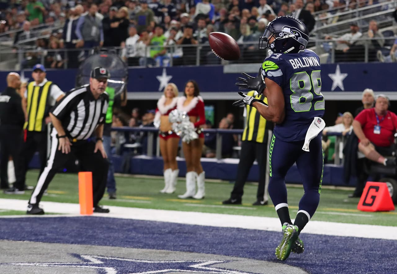 Doug Baldwin tuvo 4 recepciones y 35 yardas durante el encuentro en el que además logró una de las anotaciones de su equipo.