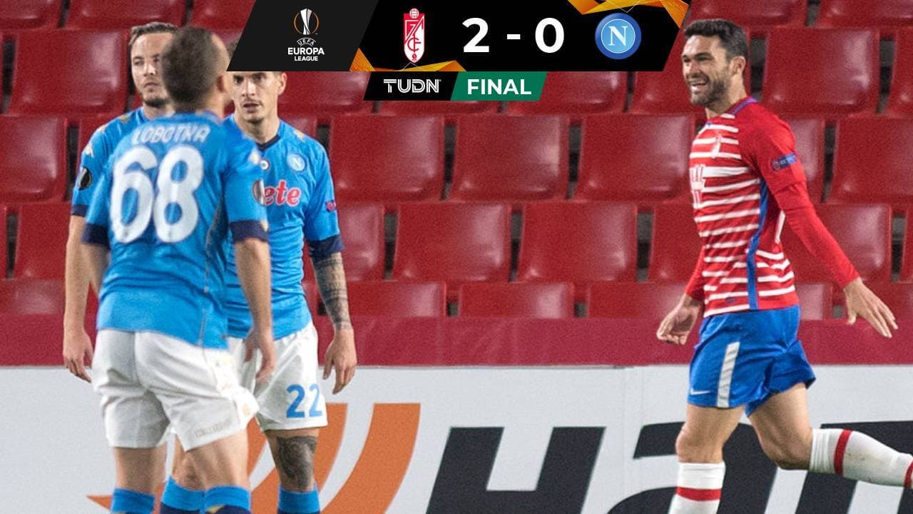 Napoli pierde sin el Chucky ante el Granada en la ida de la ronda de 32 de Europa League