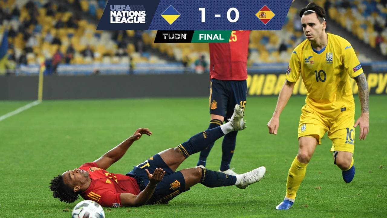 Ucrania sorprende a España en la UEFA Nations League