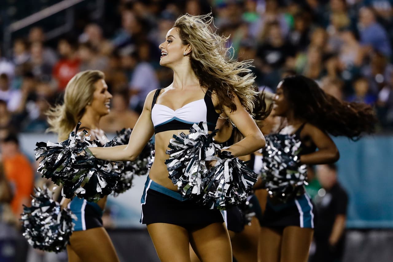 Así comienza la fiesta del fútbol americano estadounidense en Filadelfia, con el actual campeón de la NFL en acción.