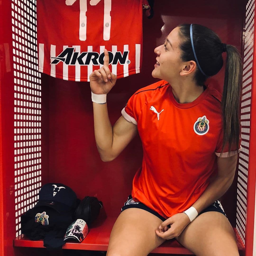 <b>Norma</b> juega para la Chivas de Guadalajara y anotó el gol definitivo para conseguir el título del campeonato femenino nacional en 2017.