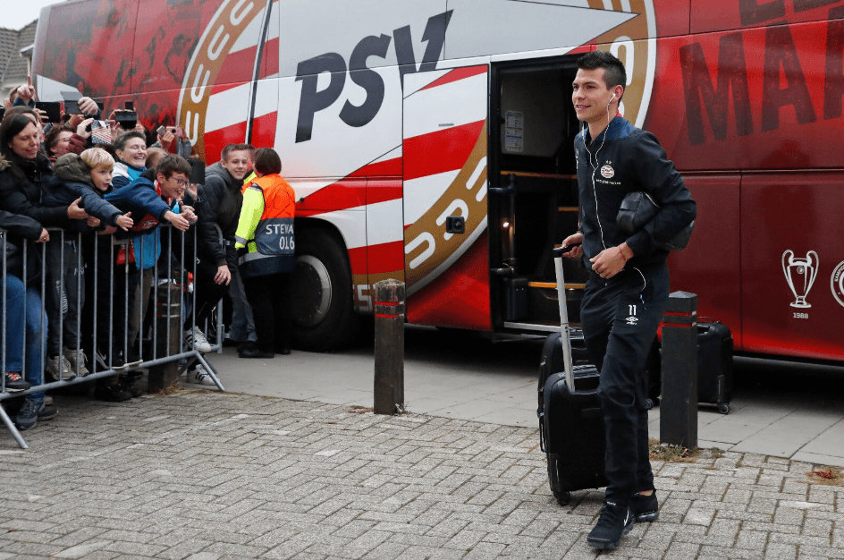 Luego de marcar y asistir –dos veces– en el triunfo del PSV Eindhoven por 6-0 sobre el F.C. Emmen, en la Eredivisie, los ojos estaban sobre Hirving Lozano en esta jornada de Champions League.