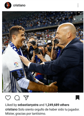 Cristiano Ronaldo, goleador que se convirtió en una leyenda viviente del Real Madrid y tuvo sus mejores momentos con Zidane como técnico.