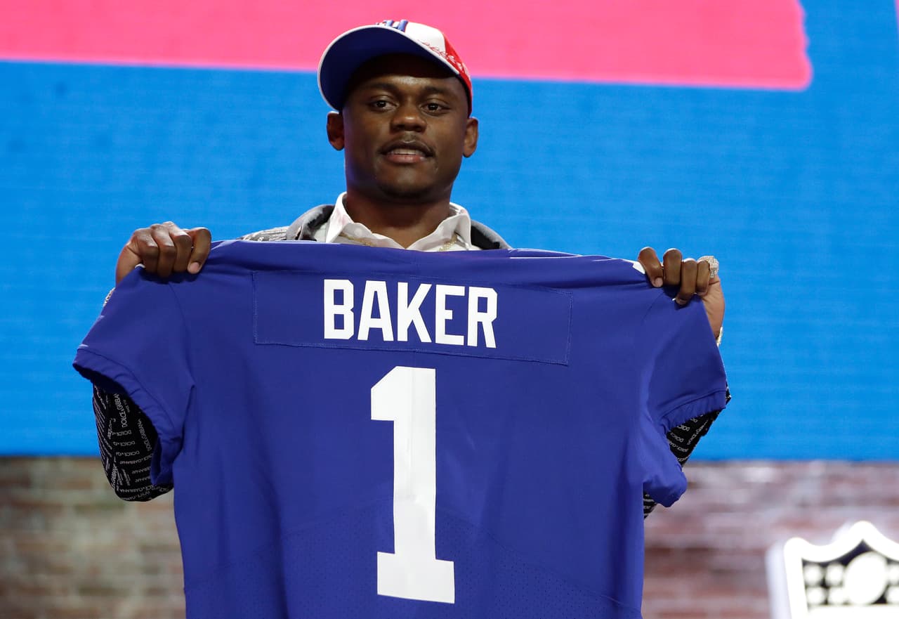 <b>30) DeAndre Baker (Georgia)</b>. El esquinero de los Bulldogs fue elegido en el puesto 30 por los New York Giants.
