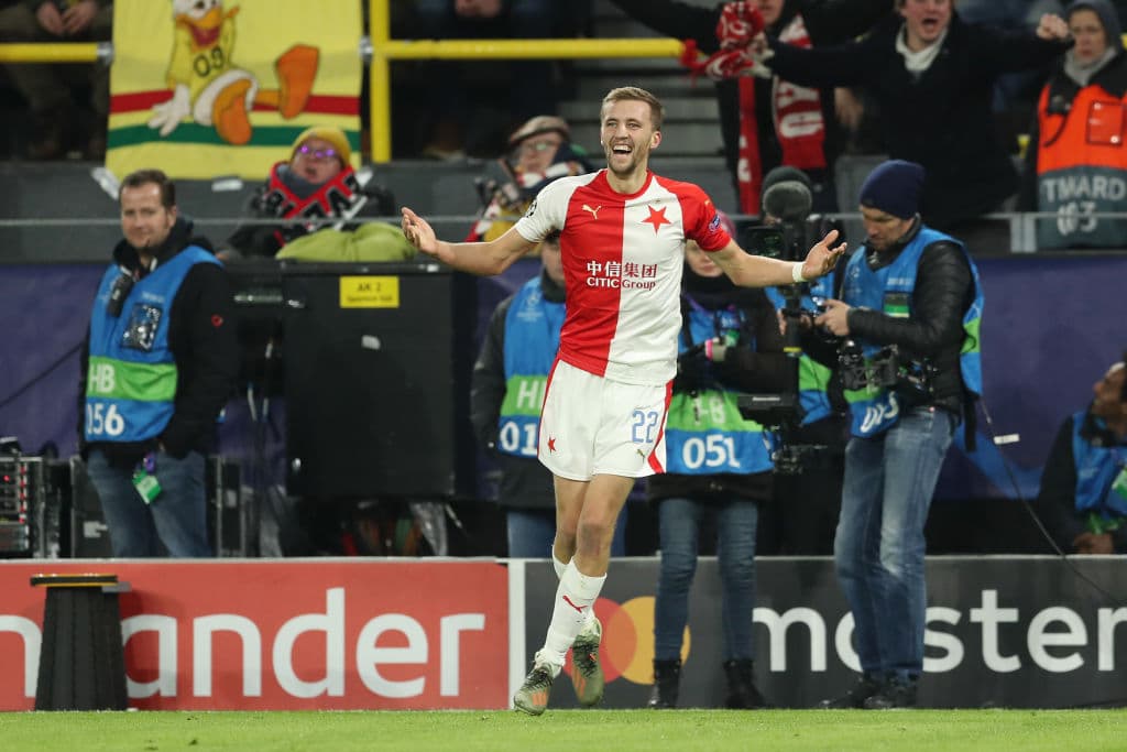 Pese a no jugarse nada, el festejo de Tomas Soucek es como de una final por ganar.