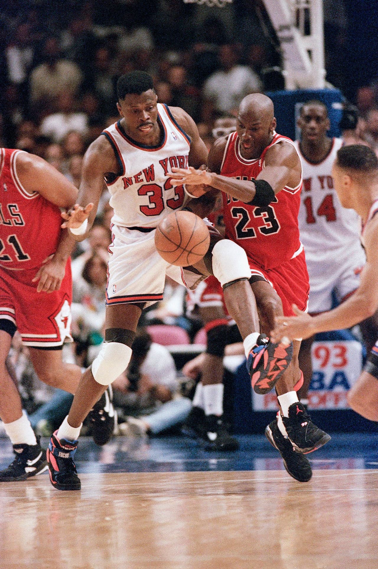 Los duelos entre Jordan y Ewing se remontan a la época universitaria e incluso fue Patrick el primer elegido en el Draft en el que ambos estuvieron.