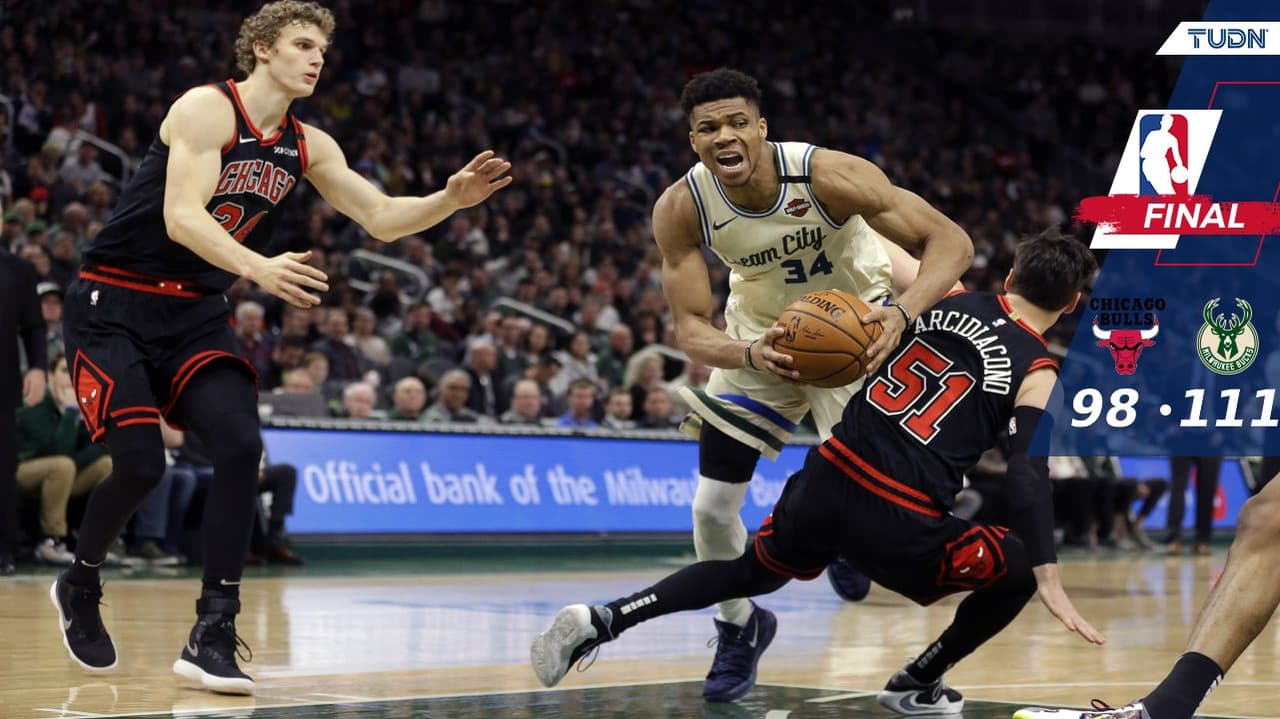 Giannis llega a 10 mil puntos y los Bucks barren a los Bulls