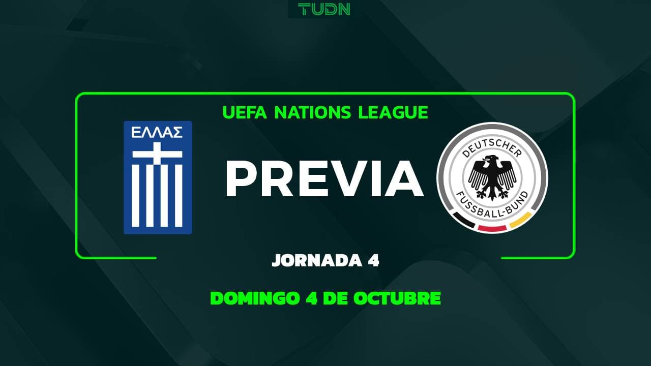 Grecia vs. Alemania: A qué hora y dónde ver el partido de la UEFA Nations League