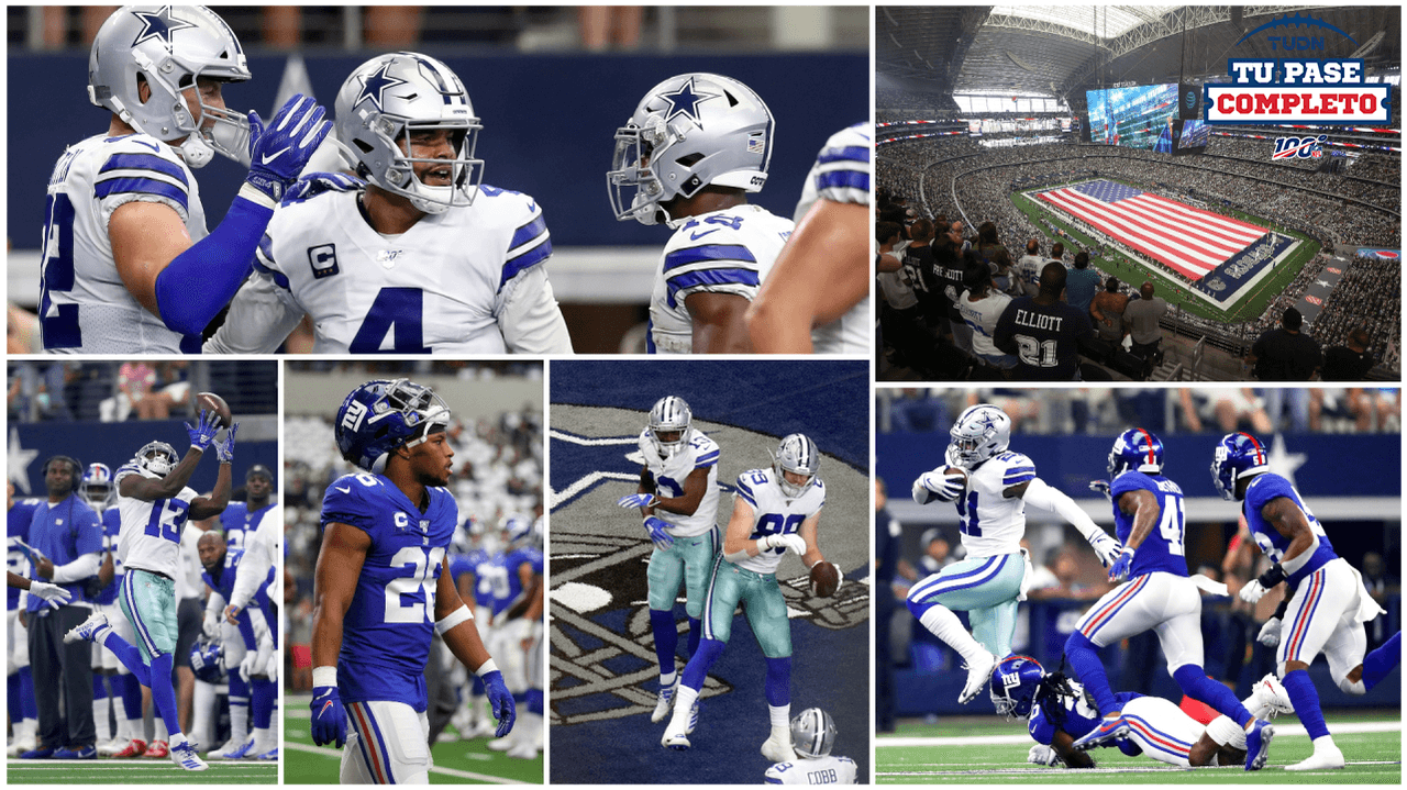 Dallas Cowboys brinda una gran exhibición en casa y supera con relativa facilidad a unos Giants que vuelven a perder en un inicio de temporada regular en la NFL.
