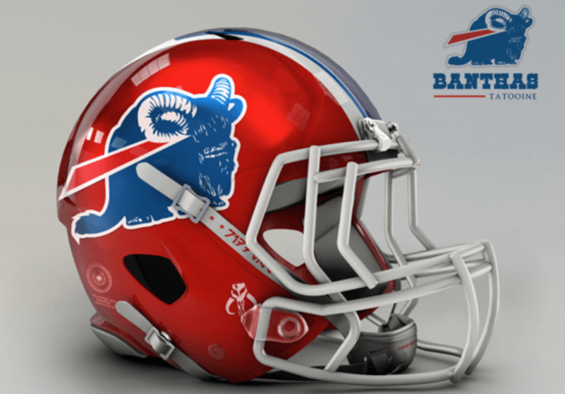 <b>Buffalo Bills</b>
<br>Así es el casco de los Tatooine Banthas.