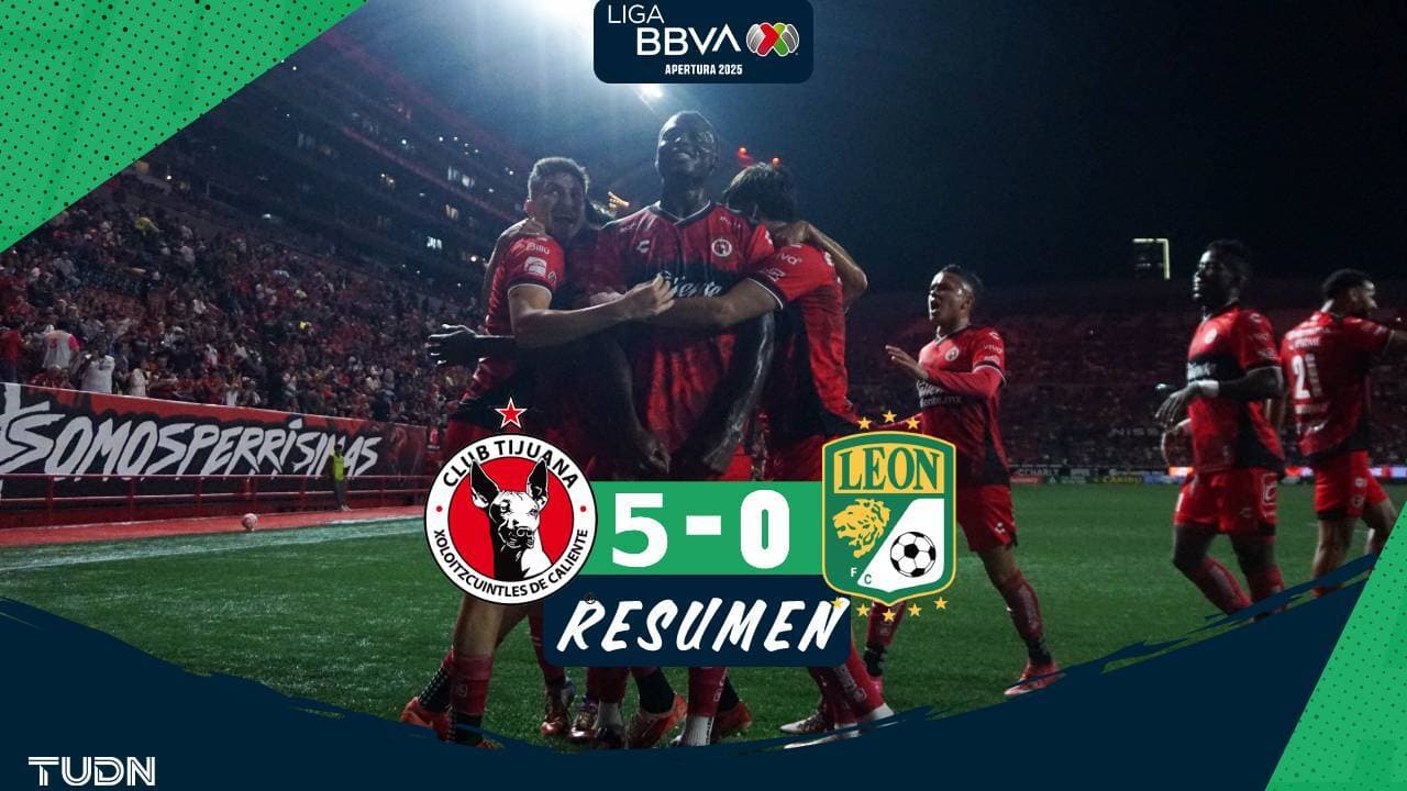 Xolos humilla a León y amenaza a los líderes