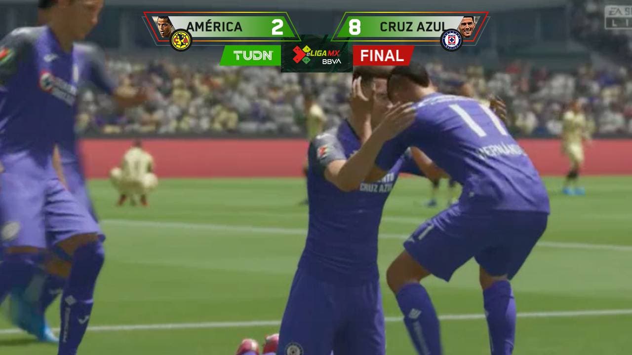 ¡OCHO! La Máquina destrozó al América en Clásico Joven virtual