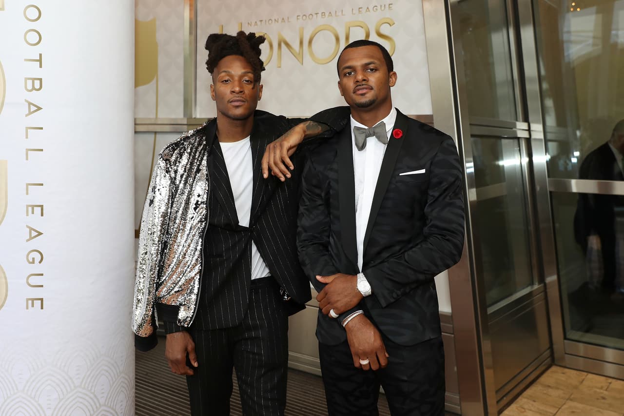 DeAndre Hopkins y Deshaun Watson