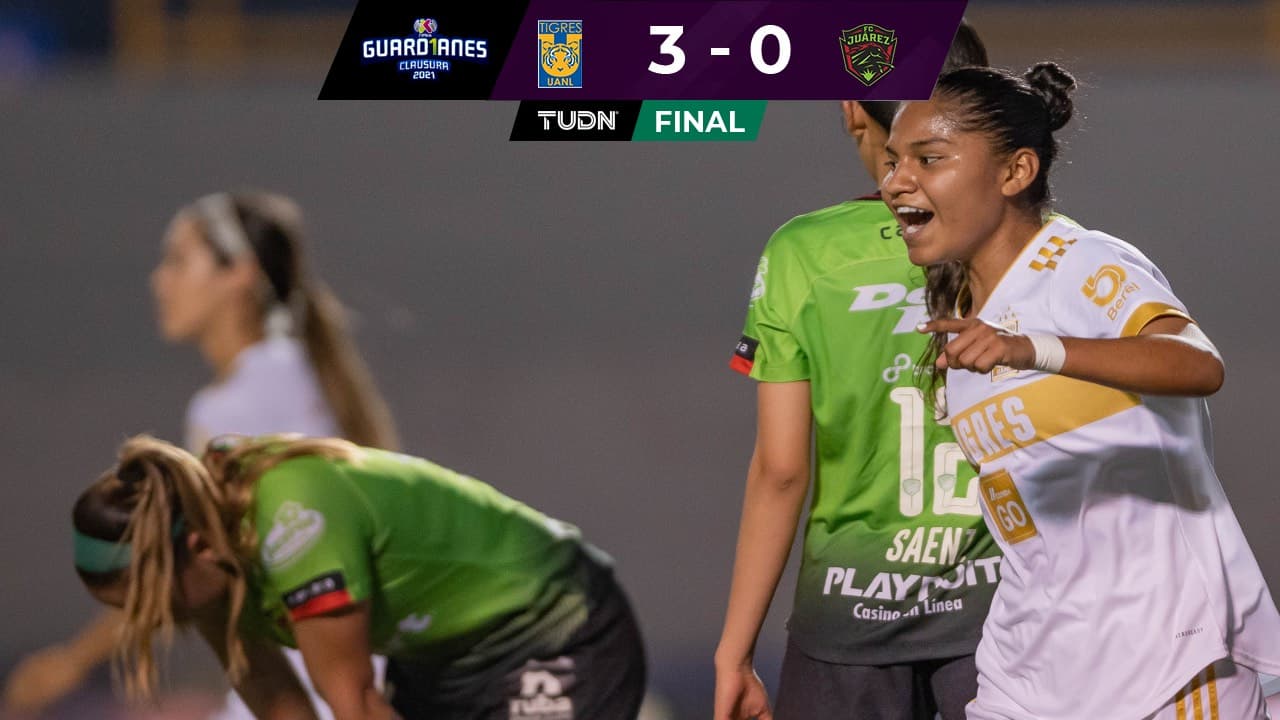Con dos golazos Tigres venció sin problemas a Juárez femenil