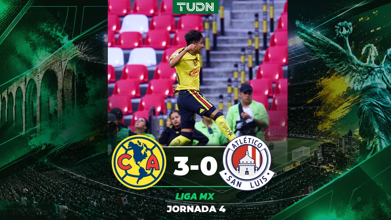 América vs. San Luis: Goleada con equipo 'B' para seguir líder