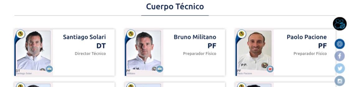 Solari ya está registrado en el sitio oficial de la Liga MX como DT de América.