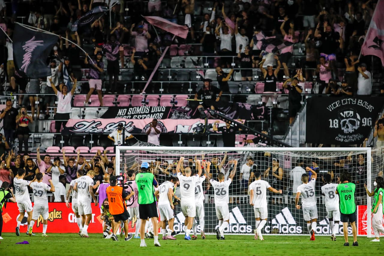 Está siendo un año complicado para Inter Miami, pero el plantel dedicó el triunfo a la afición tras el partido.
<br>