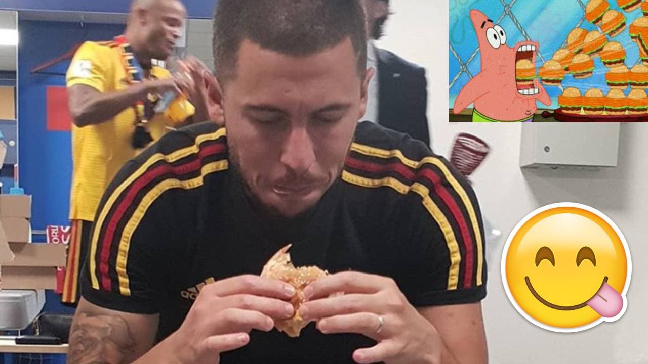 El '10' de Bélgica es fanático de las hamburguesas.