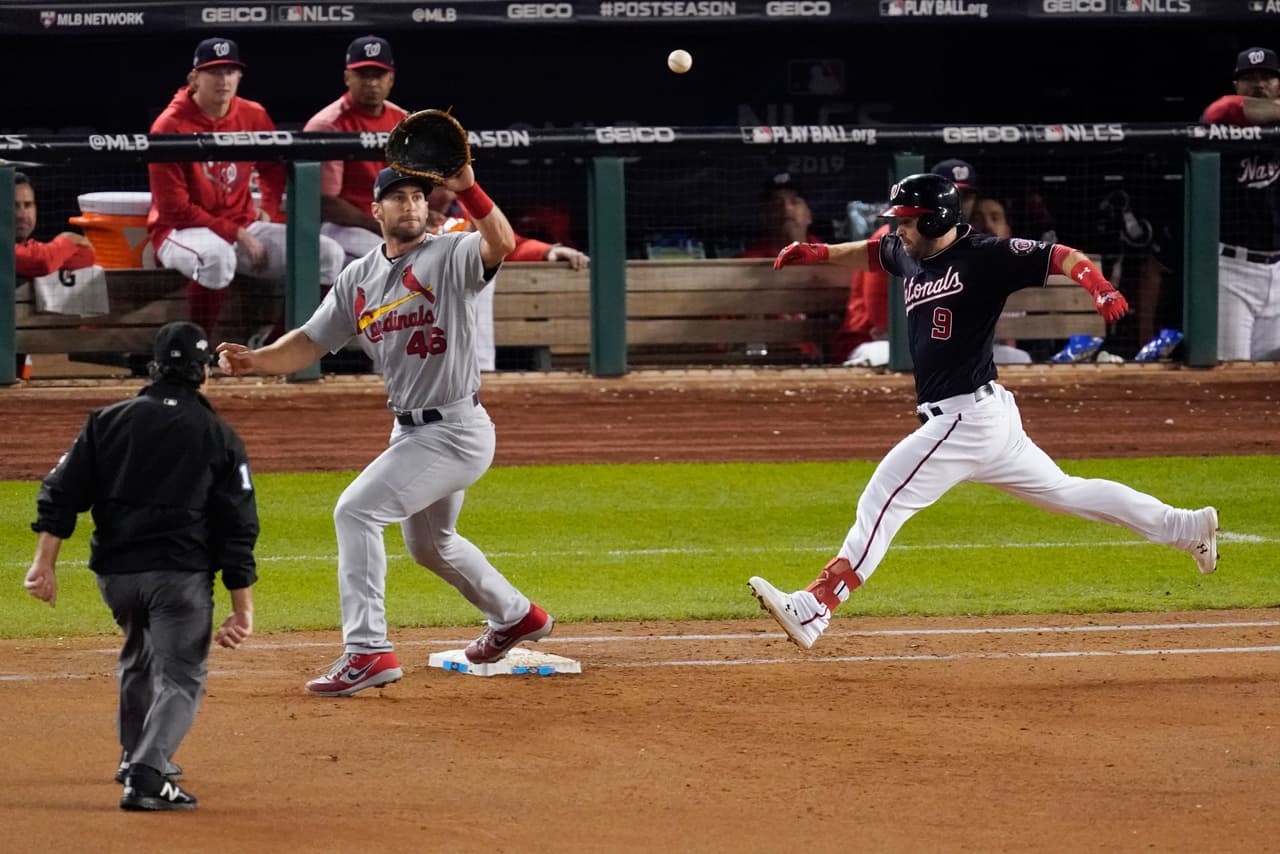 Los Nationals lucen dominantes y aplastan 8-1 a los Cardinals para enfilarse a la Serie Mundial.