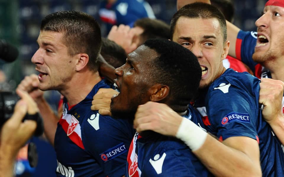 El Estrella Roja de Belgrado estaba empezando a enterrar la maldición de 26 años sin participar en el torneo de clubes más prestigiado del mundo.