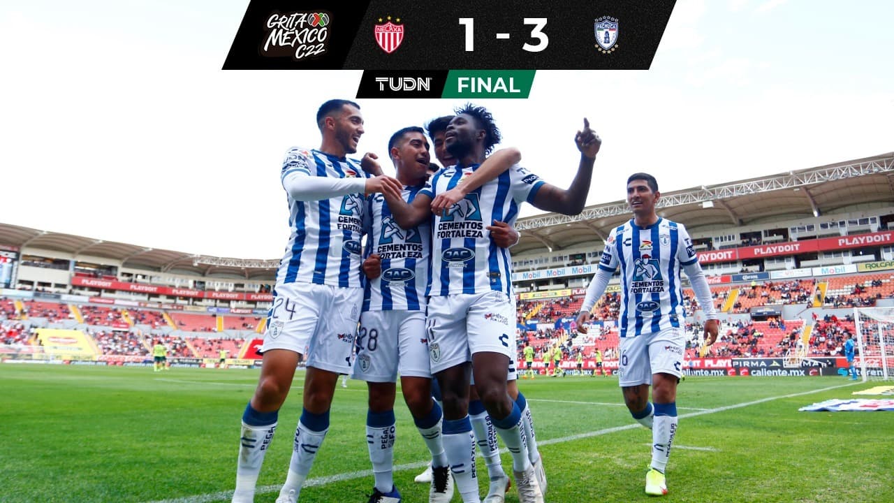 Pachuca derrota a Necaxa con chilena digna del Premio Puskás