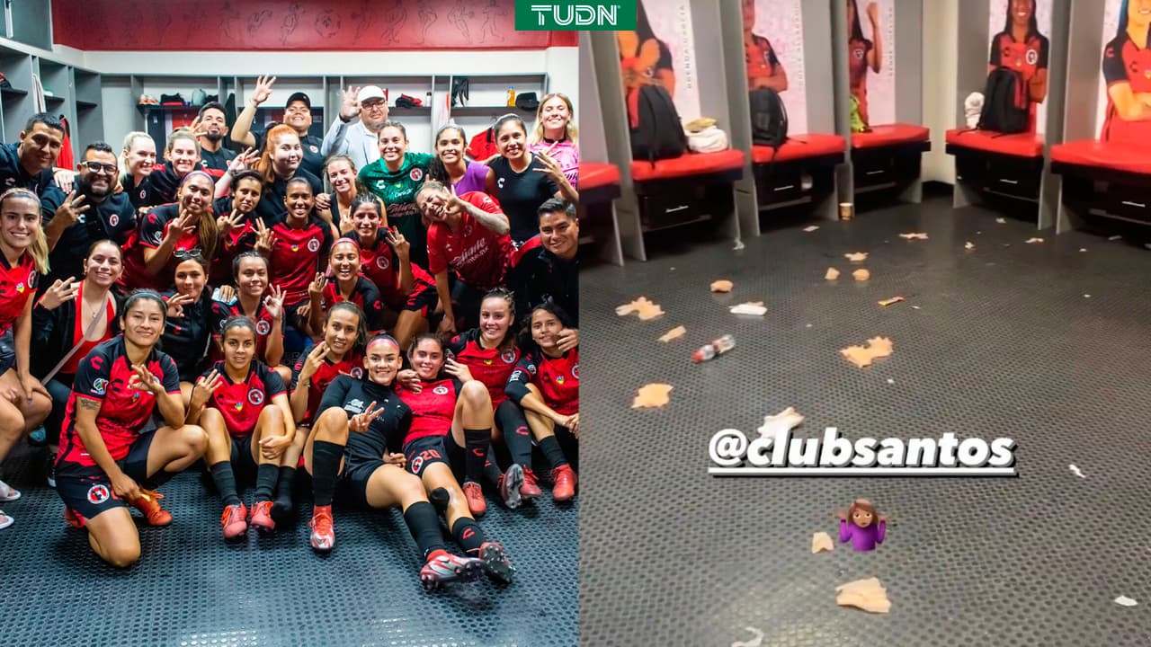 Portera de Xolos femenil se queja de Santos por no limpiar su vestidor