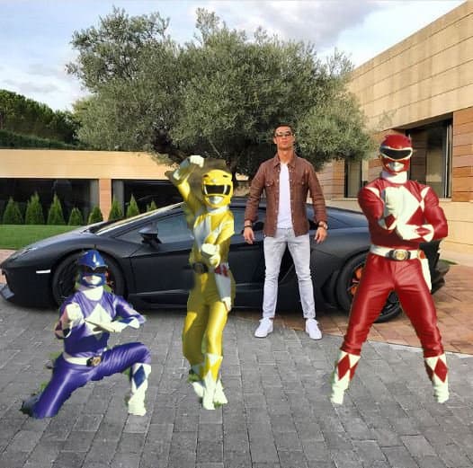 ¡Como todo un Power Ranger!