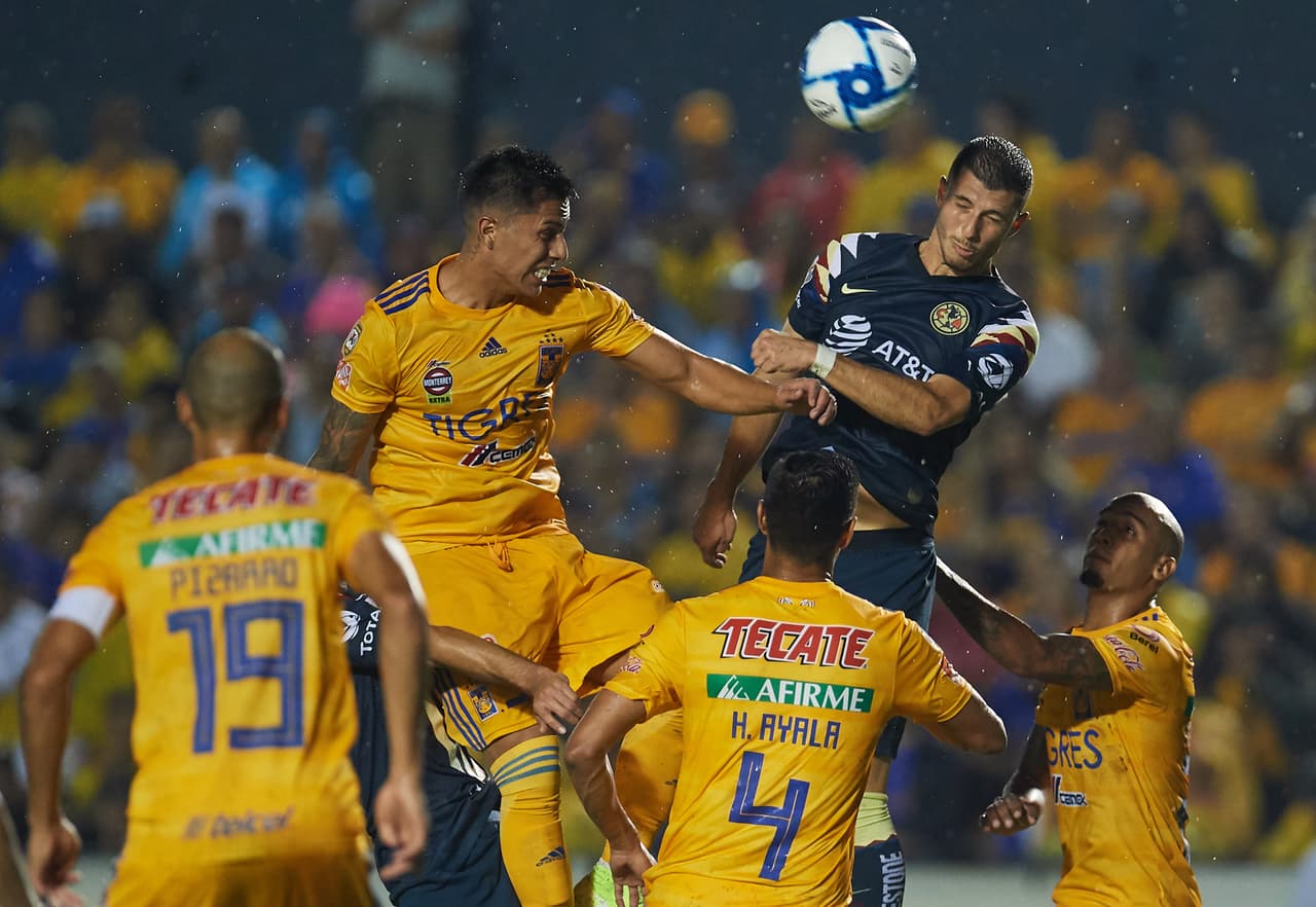 Con goles de Luis Quiñones y Sebastián Córdova, Tigres y América dividen puntos en el estadio Universitario.