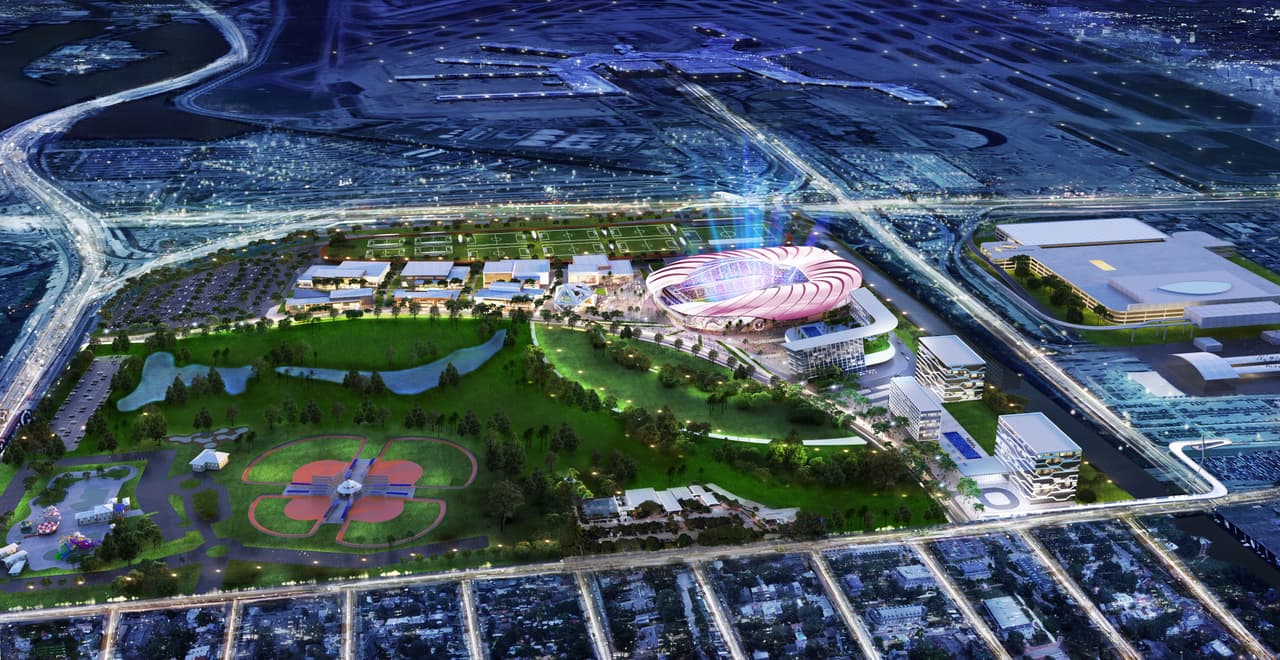 El proyecto dará vida a uno de los mayores parques públicos de la ciudad de Miami, que -además de incluir el estadio para el club de MLS- contará con canchas de fútbol para uso público, áreas verdes, un polo tecnológico, tiendas y un hotel.