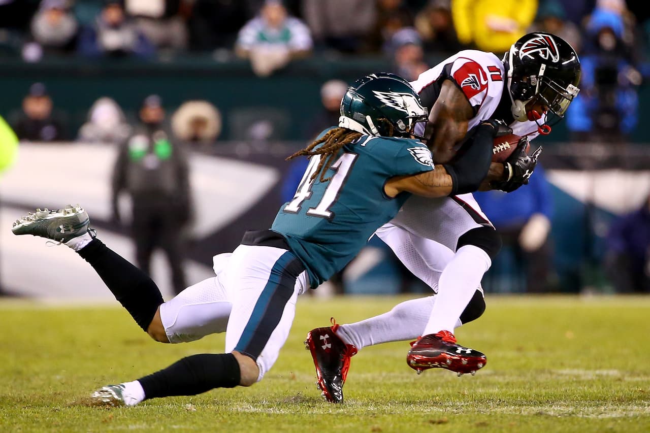 Julio Jones tuvo nuevamente un gran partido y fue el mejor receptor de los Falcons. Consiguió 101 yardas en 9 recepciones.