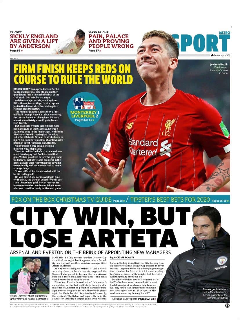 La prensa resalta el tardío triunfo de los campeones de Europa en las semifinales; se medirán al Flamengo en la final del Mundial de Clubes.