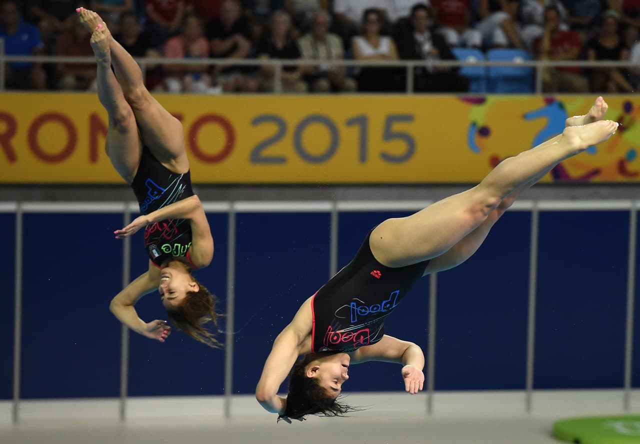 Espinosa y Alejandra Orozco lograron la medalla de bronce con una calificación de 316.89 puntos. El oro quedó para las canadienses Samantha Bromberg y Delaney Schnell (316.89) en una disputa que se definió en el último salto por una fallida performance de las brasileñas Ingrid De Oliveira y Giovanna Predroso (291.36).