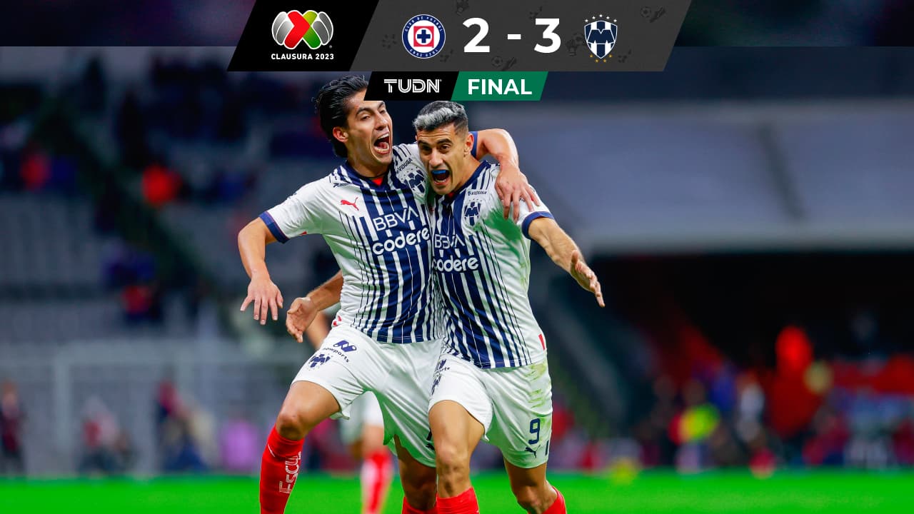 Con doblete de Berterame, Monterrey remonta y se impone a Cruz Azul