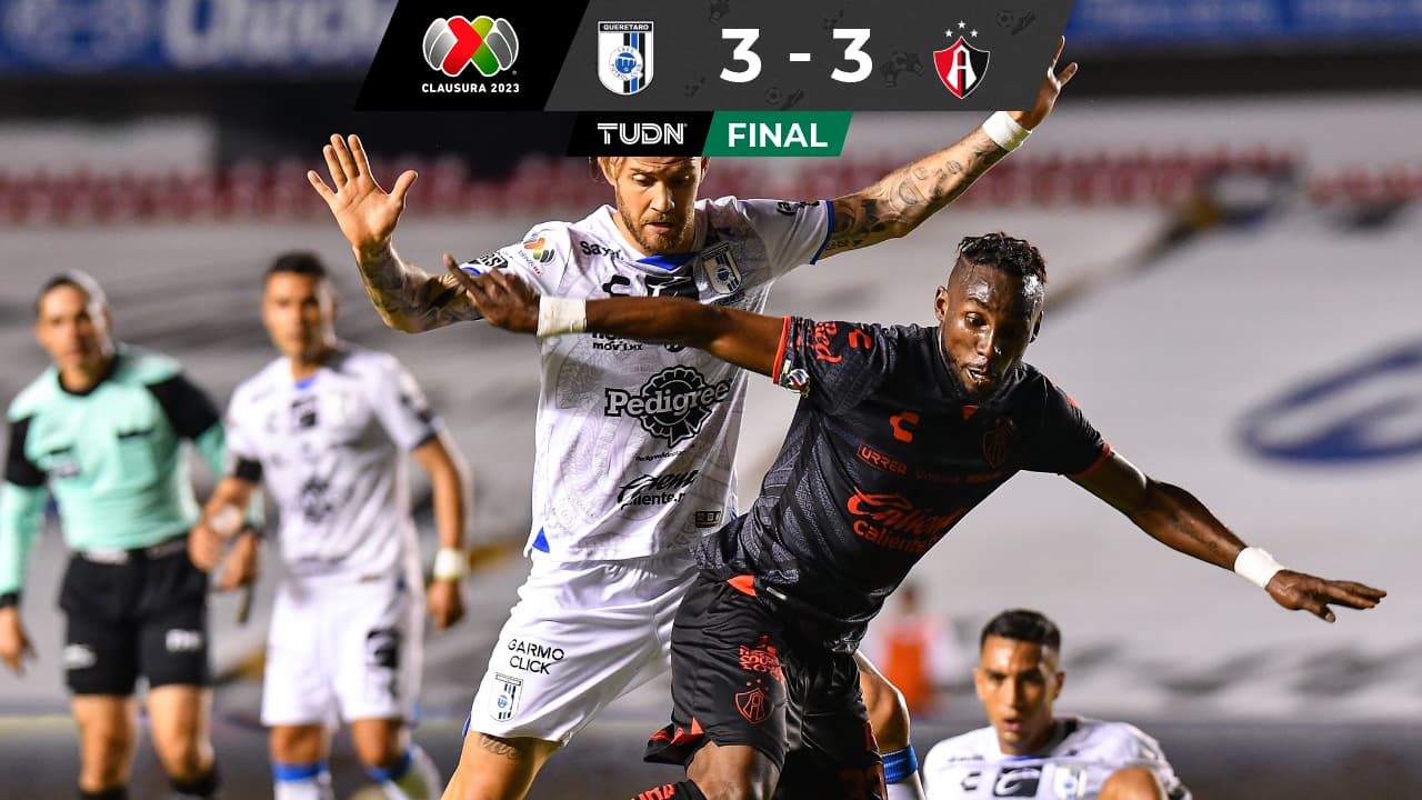 Querétaro le empata sobre la hora al Atlas en su reencuentro en La Corregidora