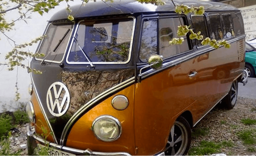 El español Michel Salgado tenía en su furgoneta Wolkswagen T1 otras muestra de vehículo diferente.