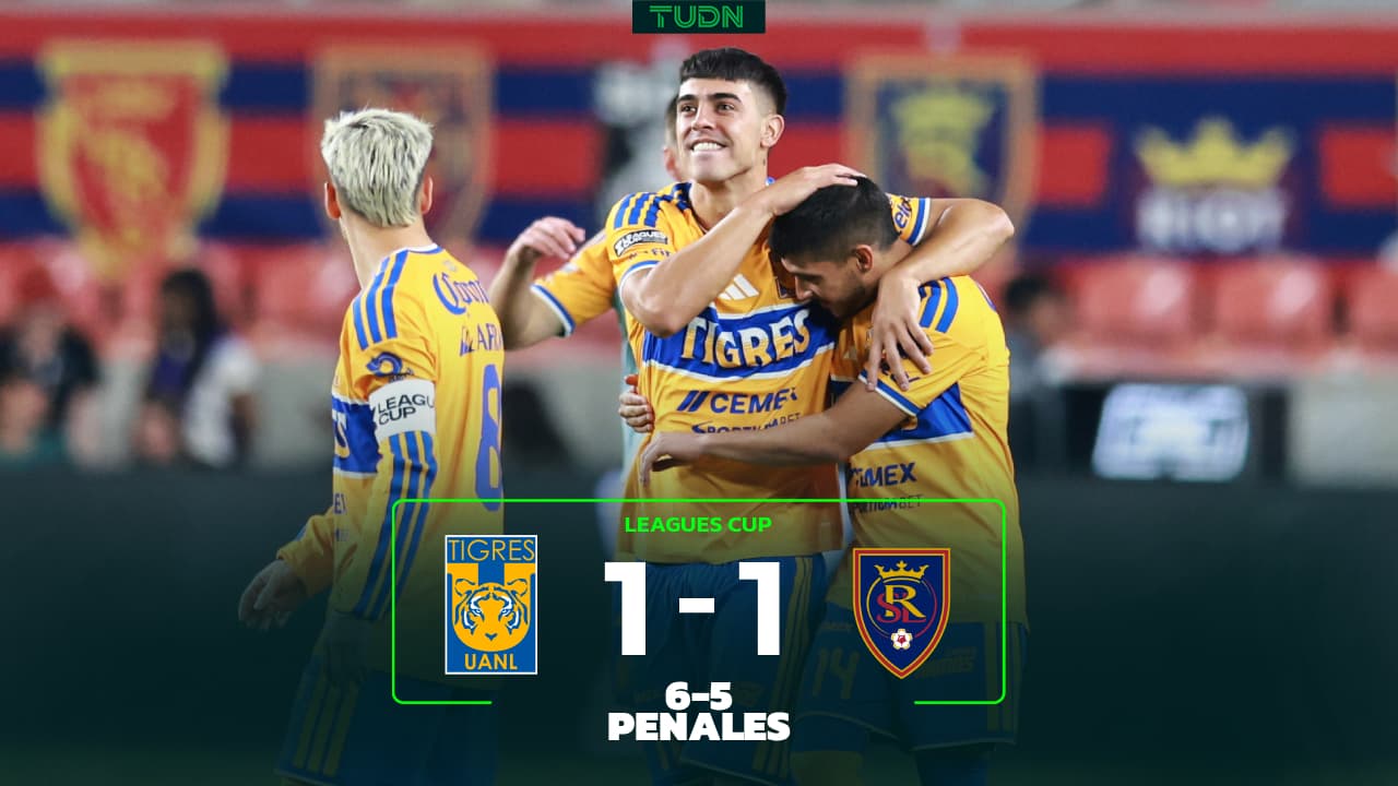Tigres se impone en penales a Real Salt Lake en la Leagues Cup