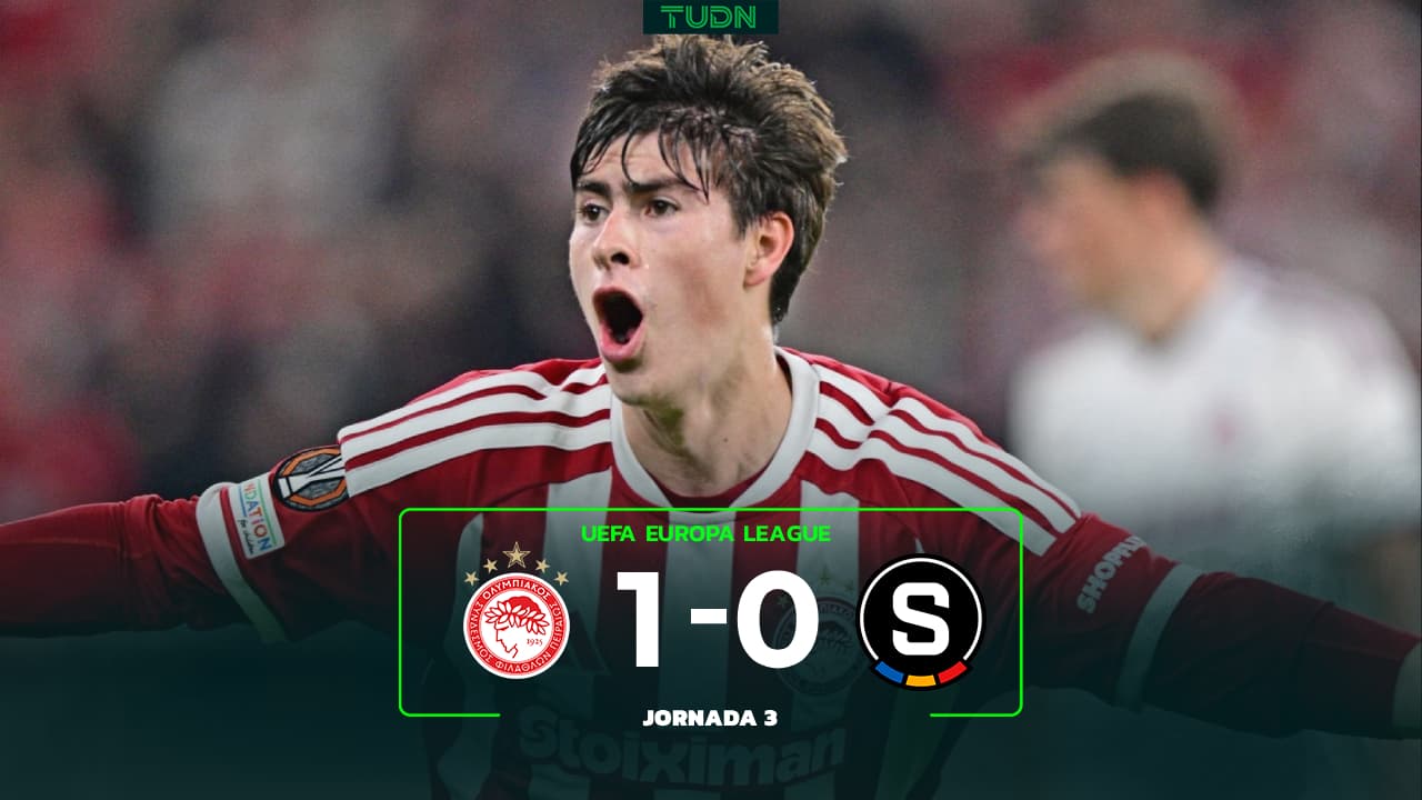 'Hormiga' González da victoria al Olympiacos vs. Slavia Praga en Europa League