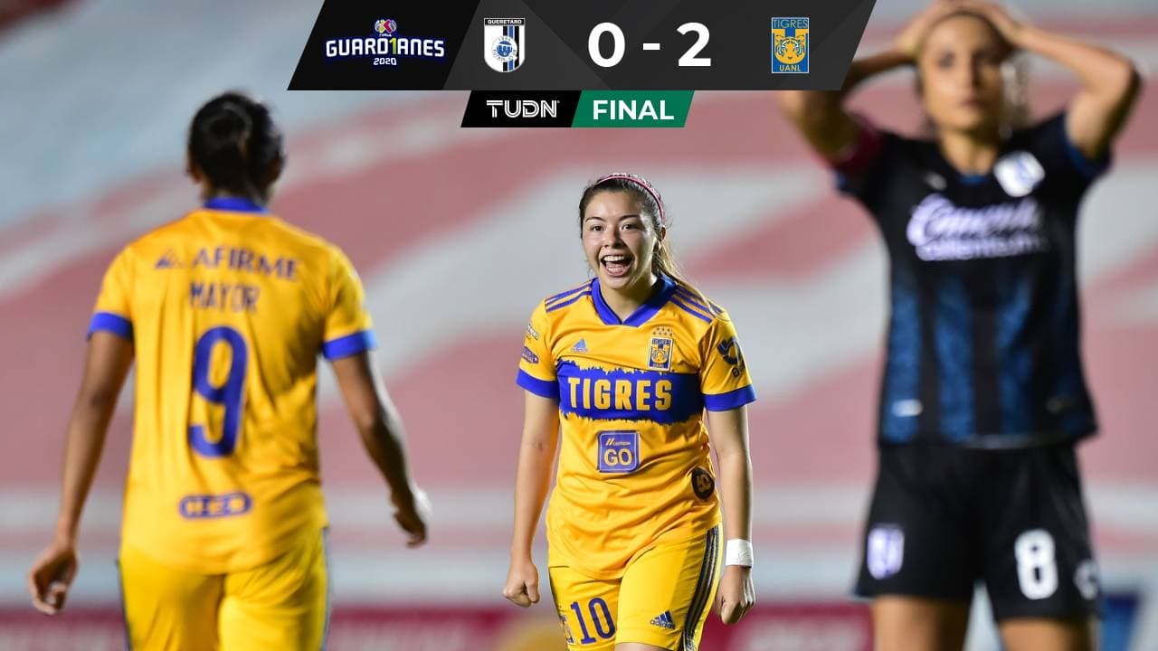 Tigres femenil blanqueó a Querétaro en la ida de semifinales