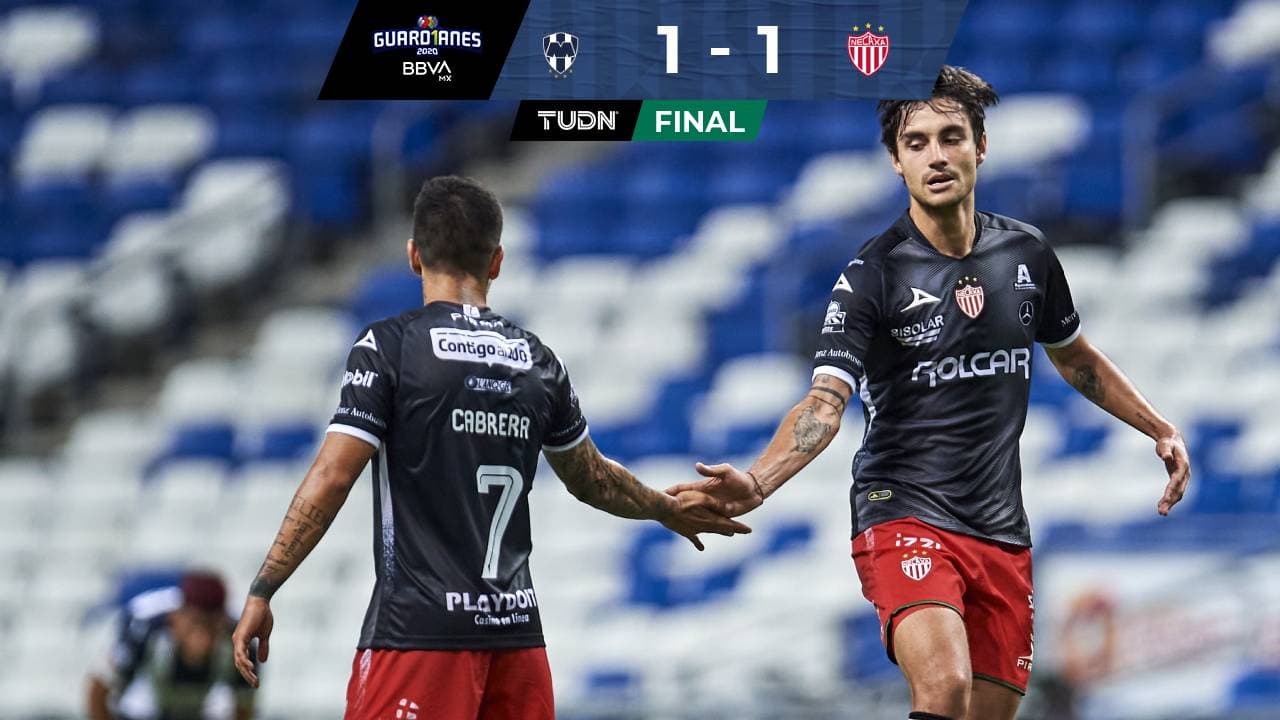 Golazos que pintan el empate entre Rayados y Necaxa