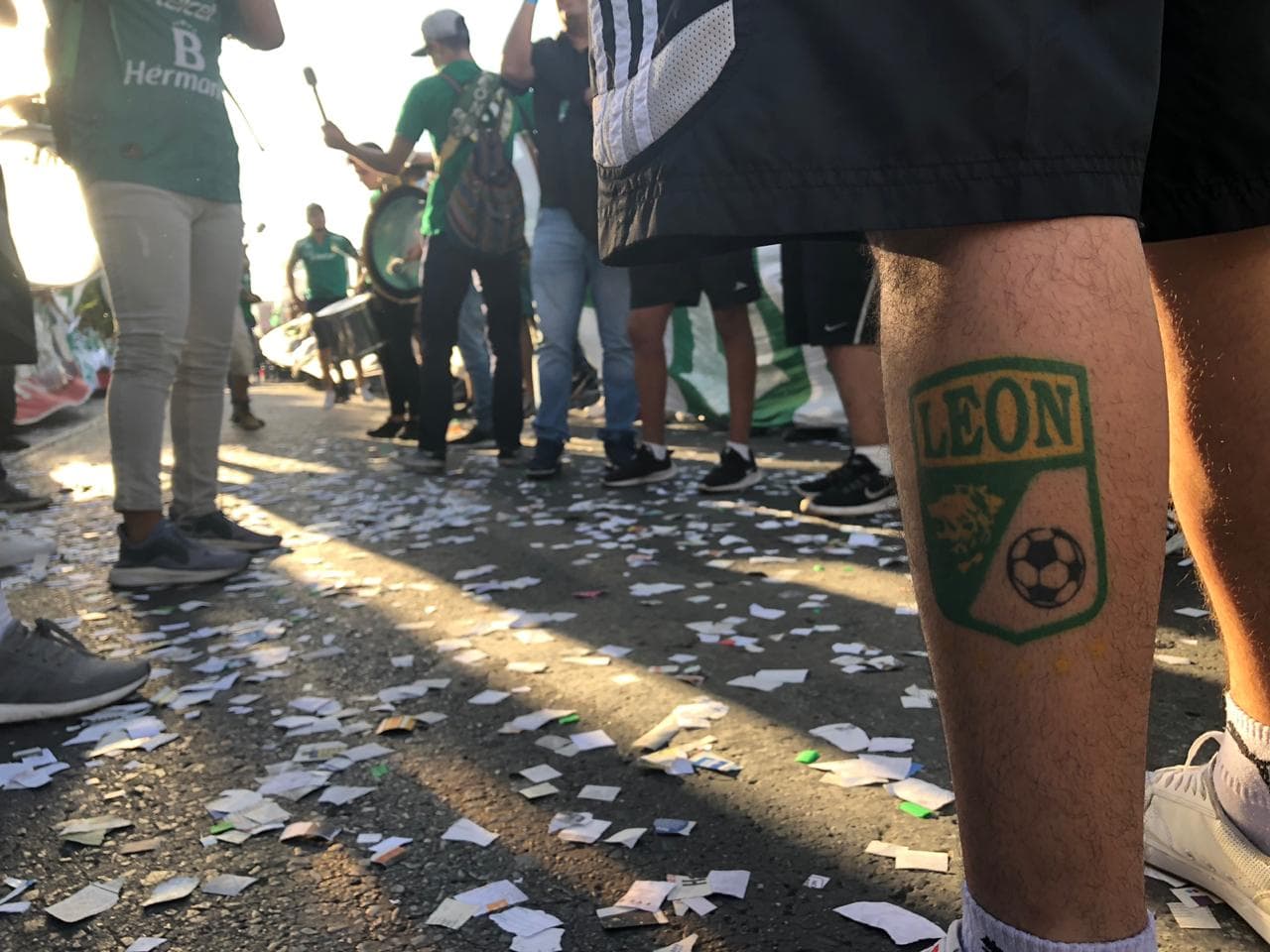 Las calles de León, Guanajuato, se llenaron de fanáticos antes del juego contra Xolos por los Cuartos de Final de la Liguilla en el Clausura 2019.