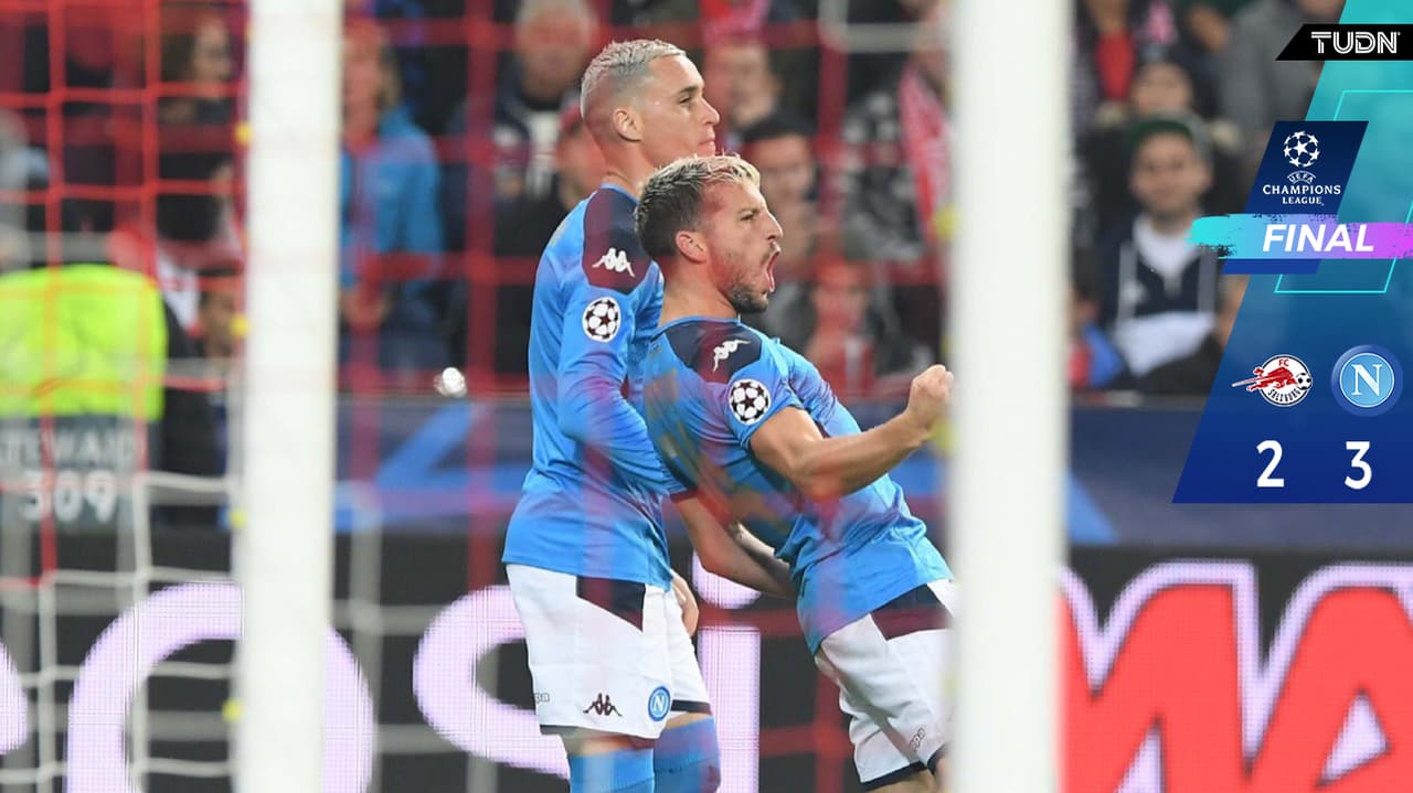 Con el sello Maradona, Napoli derrotó al Salzburgo